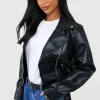 boohoo Petite Belted Biker Jacket | Women Shirts | Foundation