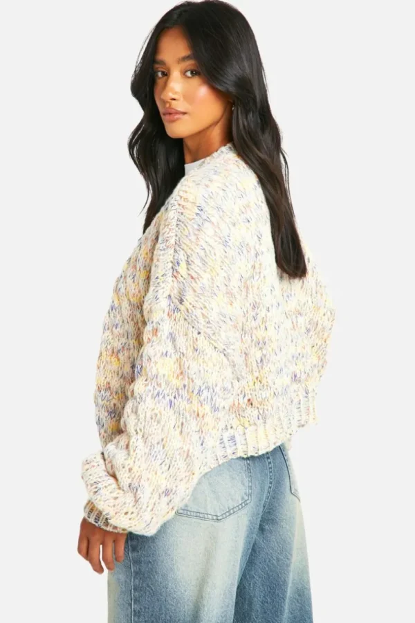 boohoo Petite Bubble Knit Cardigan | Women Shirts | Foundation