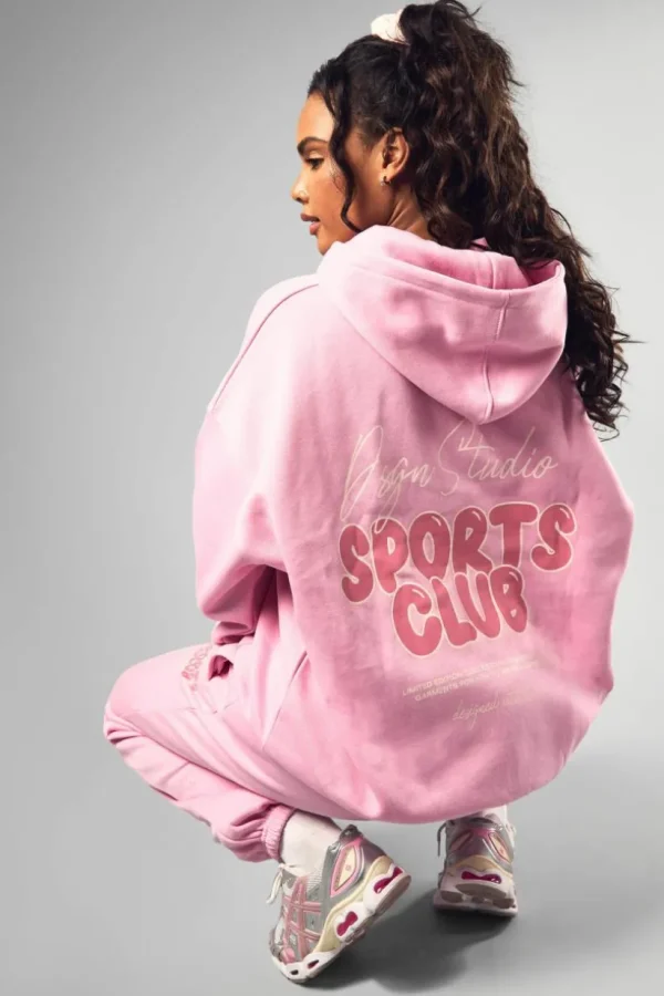 boohoo Dsgn Studio Sports Bubble Slogan Oversized Hoodie | Women Shirts | Foundation