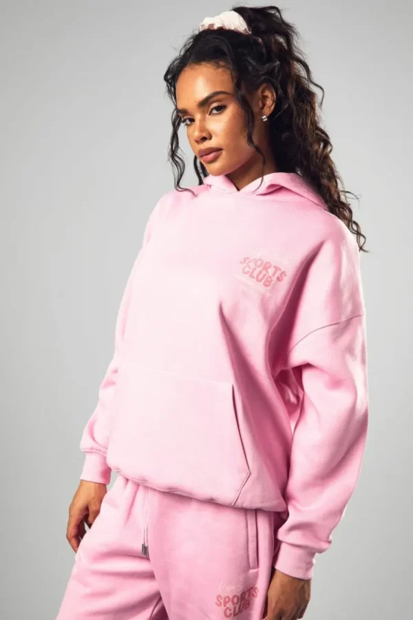 boohoo Dsgn Studio Sports Bubble Slogan Oversized Hoodie | Women Shirts | Foundation