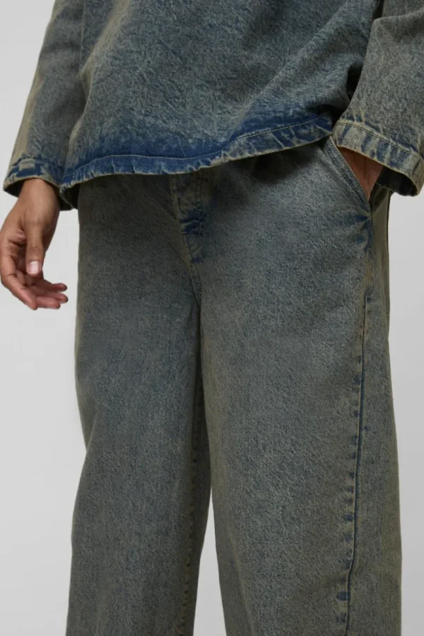 boohooMAN Pleated Baggy Jeans | Jeans | Denim