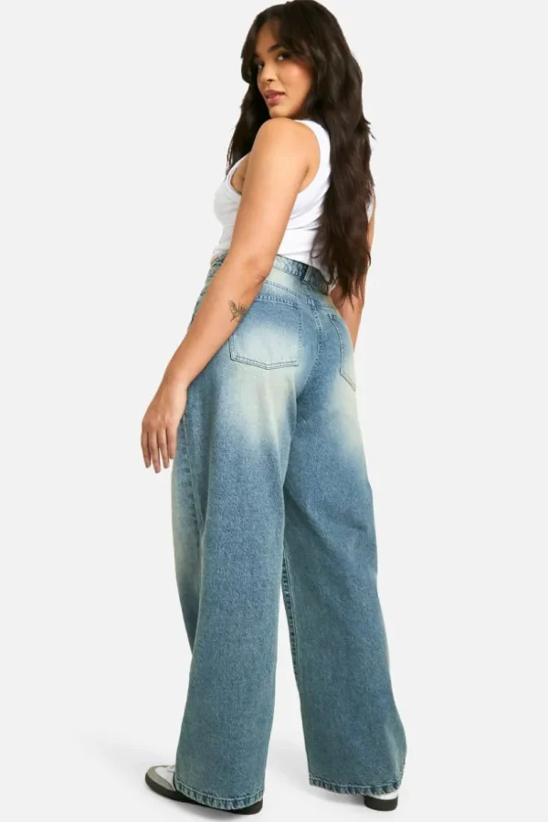 boohoo Plus Basics High Waisted Boyfriend Jeans | Women Shirts | Foundation