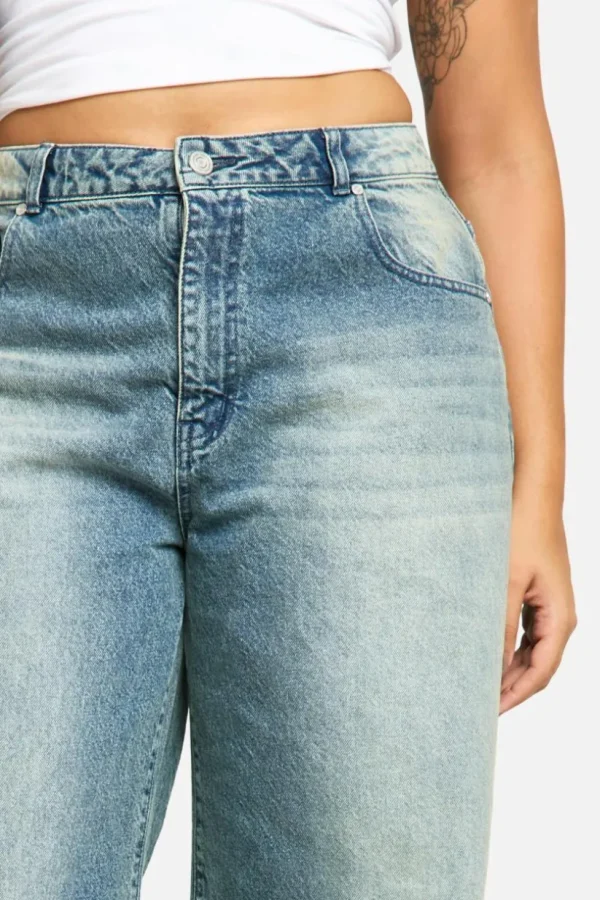 boohoo Plus Basics High Waisted Boyfriend Jeans | Women Shirts | Foundation