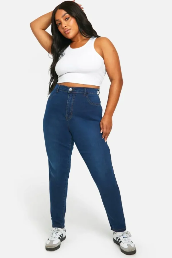 boohoo Plus Butt Shaper High Stretch Skinny Jeans | Women Shirts | Foundation