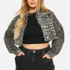 boohoo Plus Cropped Oversized Denim Jacket | Women Shirts | Foundation