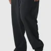 boohooMAN Plus Double Waistband Baggy Fit Jersey Bottoms In | Trousers | Joggers