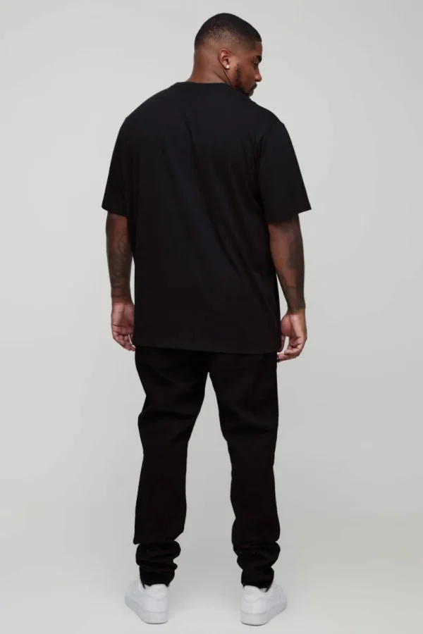 boohooMAN Plus Dove Embroidered T-Shirt | T-Shirts