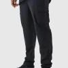 boohooMAN Plus Elastic Lightweight Stretch Skinny Cargo Trouser | Going Out | Trousers