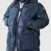 boohooMAN Plus High Shine Mid Length Puffer | Man | Coats & Jackets