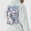 boohooMAN Plus Homme Dragon Graphic Oversized Hoodie | Hoodies & Sweats