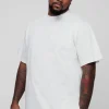 boohooMAN Plus Longline Basic T-Shirt | T-Shirts