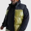 boohooMAN Plus Man High Shine Colour Block Gilet | Man | Coats & Jackets