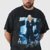 boohooMAN Plus Oversized Avril Lavigne License Print T-Shirt | T-Shirts
