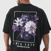 boohooMAN Plus Oversized Floral Back Graphic T-shirt | T-Shirts