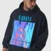 boohooMAN Plus Oversized Nirvana License Print Hoodie | Hoodies & Sweats