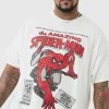 boohooMAN Plus Oversized Spiderman License T-shirt | T-Shirts