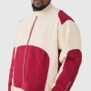 boohooMAN Plus Oversized Twill Homme Moto Jacket In | Coats & Jackets