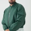 boohooMAN Plus PU Boxy Oversized Cargo Bomber Jacket | Man | Coats & Jackets