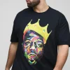 boohooMAN Plus Size Biggie Crown License T-shirt | T-Shirts