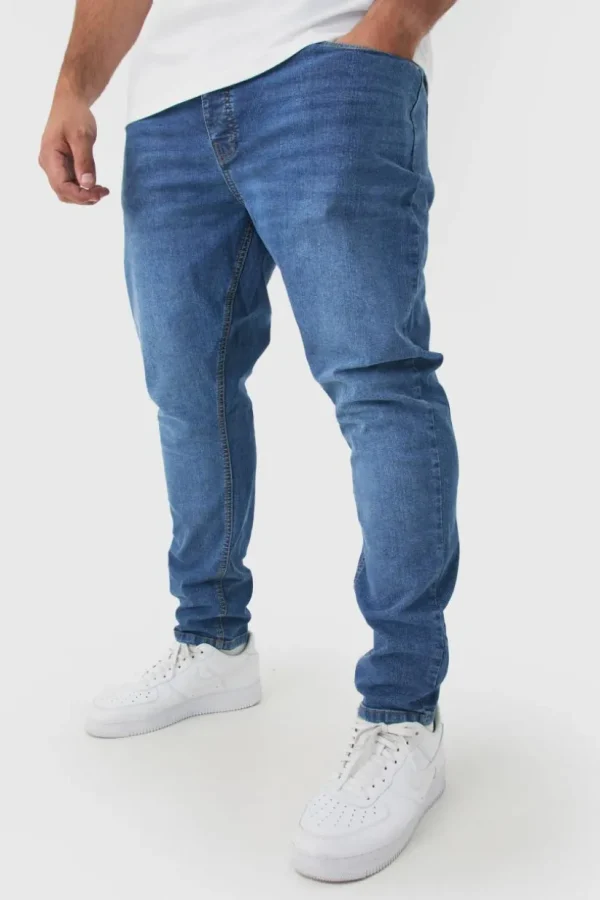 boohooMAN Plus Skinny Stretch Jeans | Denim | Going Out Denim