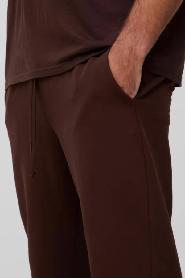 boohooMAN Plus Stretch Woven Tapered Trousers | Trousers