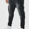 boohooMAN Plus Super Skinny Cargo Jeans | Jeans