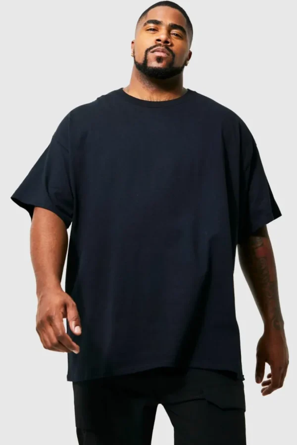 boohooMAN Plus Teddy Back Print T-shirt | T-Shirts