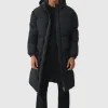 boohooMAN 4 Pocket Longline Hooded Puffer In | Man | Coats & Jackets