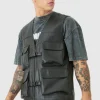 boohooMAN Pu Utility Vest | Man