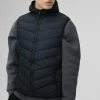 boohooMAN Quilted Zip Through Hooded Gilet In | Man | Coats & Jackets