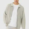 boohooMAN Regular Fit Dual Zip Through Fisherman Knit Jumper | Man | Knitwear