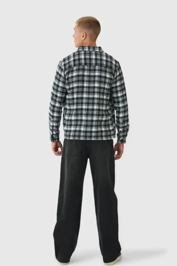 boohooMAN Regular Fit Flannel Check Long Sleeve Shirt | Shirts | Going Out Shirts