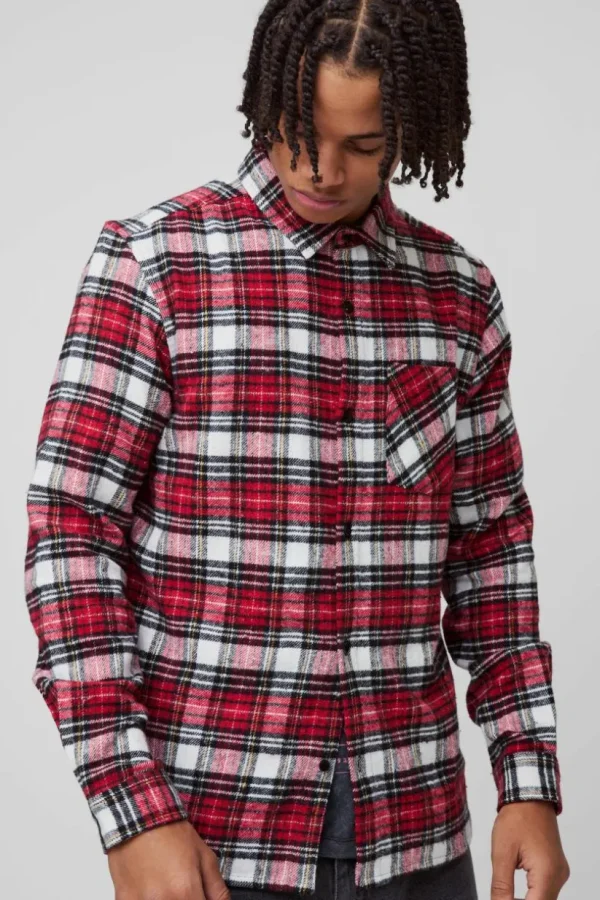 boohooMAN Regular Fit Long Sleeve Check Shirt | Shirts | Going Out Shirts