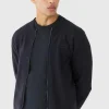 boohooMAN Regular Fit Man Branded Knitted Bomber Jacket | Knitwear | Going Out Knitwear