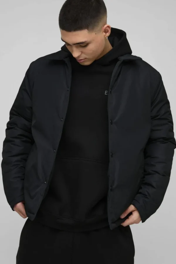 boohooMAN Regular Fit Nylon Coach Jacket | Man | Coats & Jackets