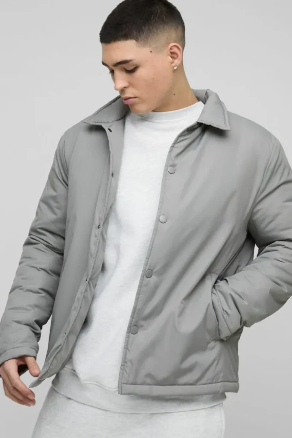 boohooMAN Regular Fit Nylon Coach Jacket | Coats & Jackets