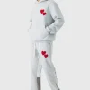 boohooMAN Regular Limited Heart Gusset Hooded Tracksuit | Tracksuits