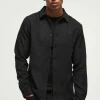 boohooMAN Regular Snake Jacquard Collared Shirt | Shirts | Going Out Shirts