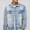 boohooMAN Regular Stonewash Denim Jacket | Basics - Elevated | Coats & Jackets