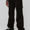 boohooMAN Relaxed Corduroy Cargo Trouser | Trousers | Denim