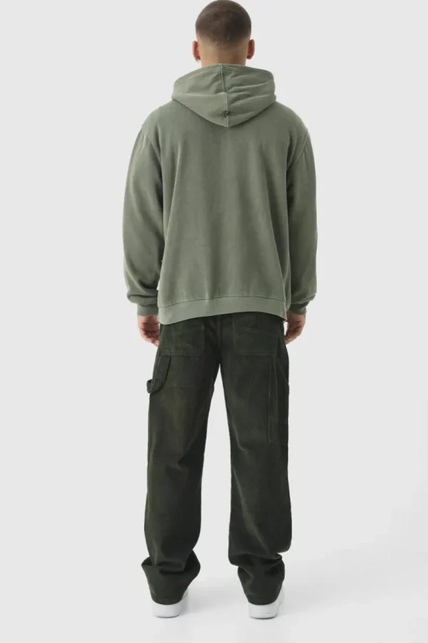 boohooMAN Relaxed Corduroy Carpenter Trousers | Trousers | Denim