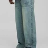 boohooMAN Relaxed Fit Embroidered Carpenter Jeans | Denim | Going Out Denim