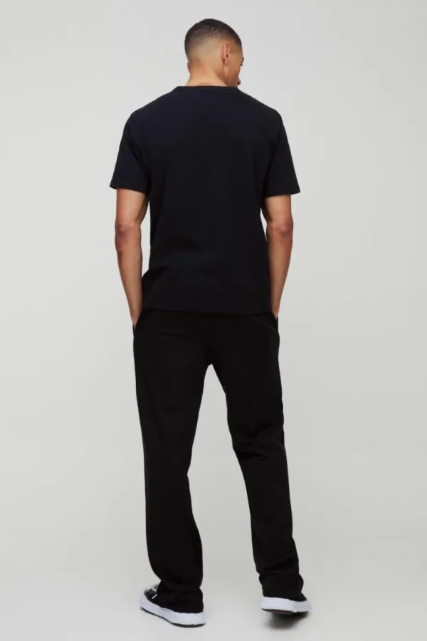 boohooMAN Relaxed Fit Heavyweight Pintuck Jogger | Joggers