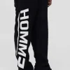 boohooMAN Relaxed Fit Homme Embroidered Teddy Borg Joggers | Trousers | Joggers