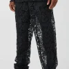 boohooMAN Relaxed Fit Lace Suit Trouser | Suits & Tailoring | Suits & Tailoring