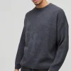 boohooMAN Relaxed Fit Ribbed Cross Knitted Jumper | Tracksuits | Sets & Coords