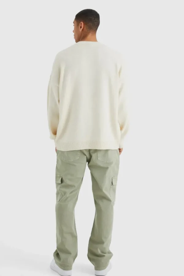 boohooMAN Relaxed Overdye Cargo Trouser | Trousers | Cargo Trousers