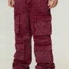 boohooMAN Relaxed Rigid Acid Washed Multi Pocket Cargo Denim Jeans | Denim | Going Out Denim