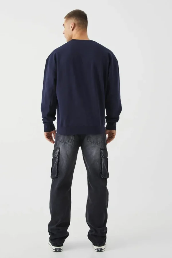 boohooMAN Relaxed Rigid Cargo Jeans | Going Out | Trousers