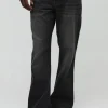 boohooMAN Relaxed Rigid Flare Jean | Going Out | Denim